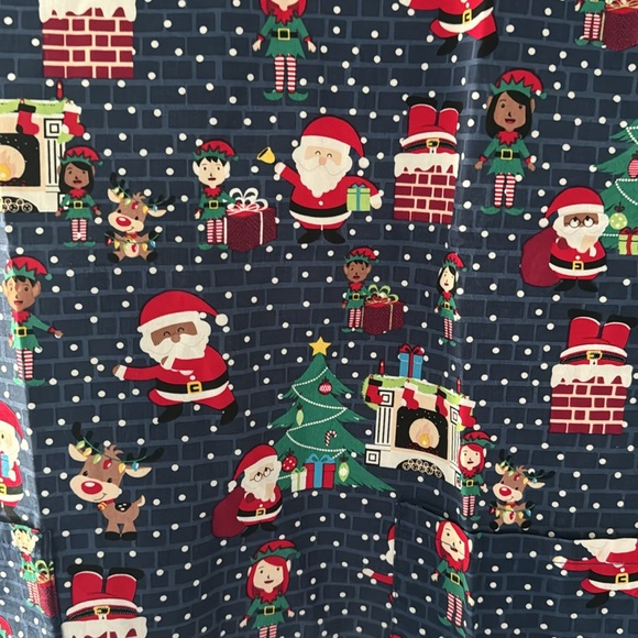 Christmas Scrub Top - Picture 2 of 3